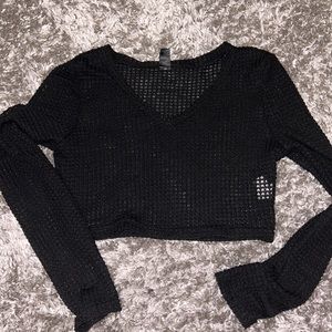 Shein longsleeve crop top